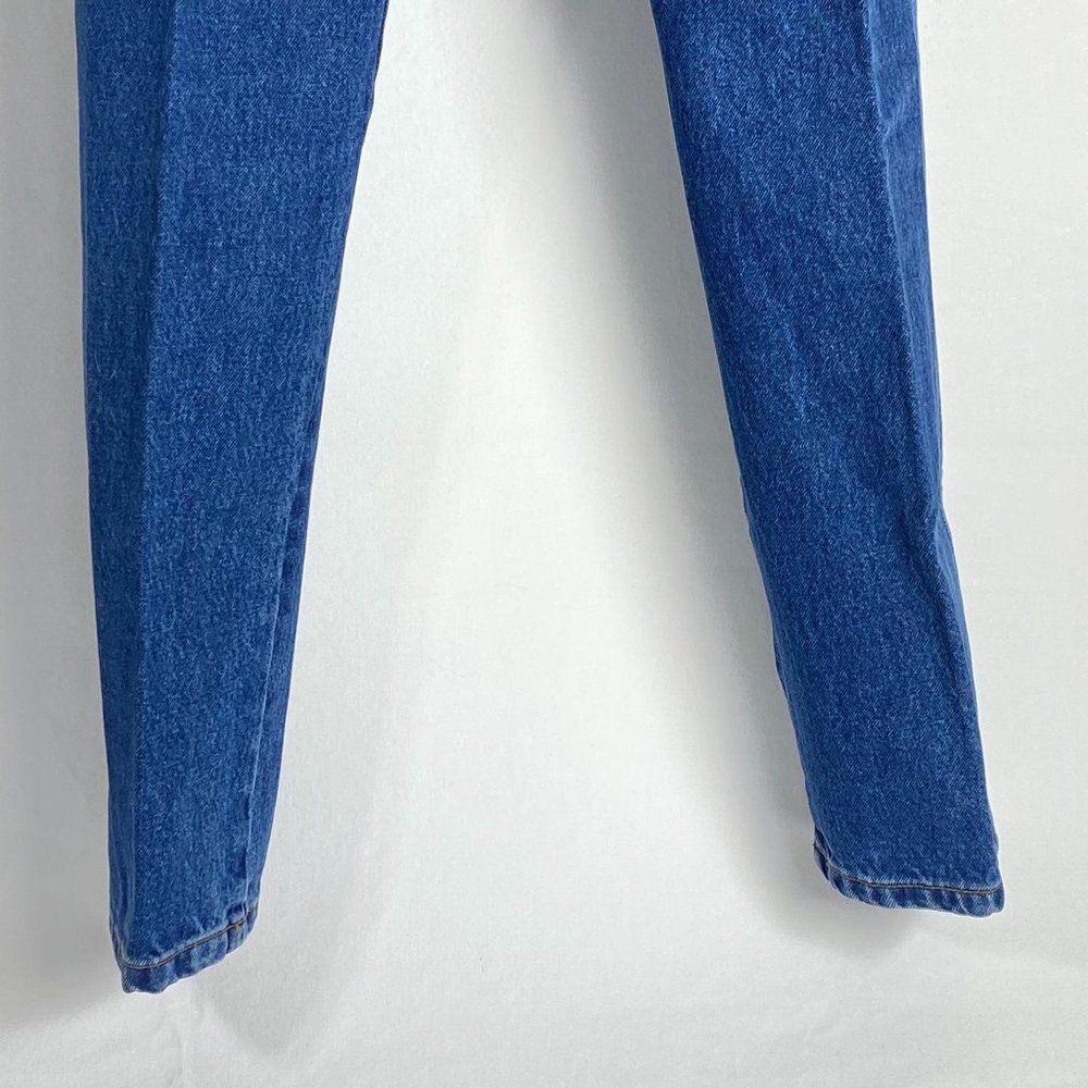 Vintage Jordache Basics Jeans 100% Cotton Blue Denim High Waist Mom Women Sz 7/8 - Picture 4 of 13